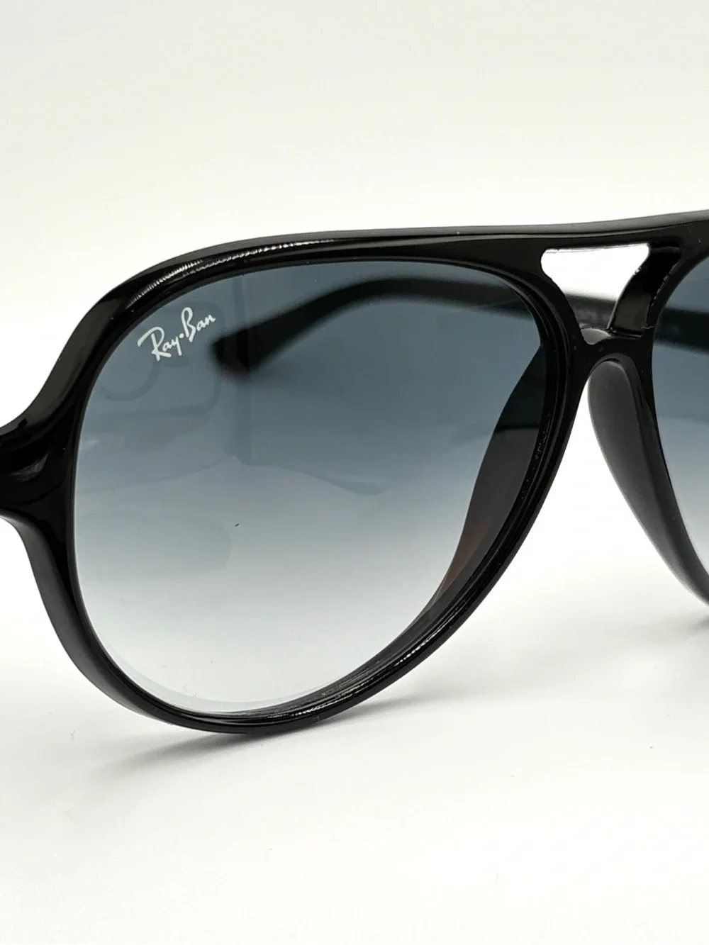 Ray-Ban Rb4125 Plastic Aviator Sunglasses Cat 5000 Black Frame Gradient 601/32